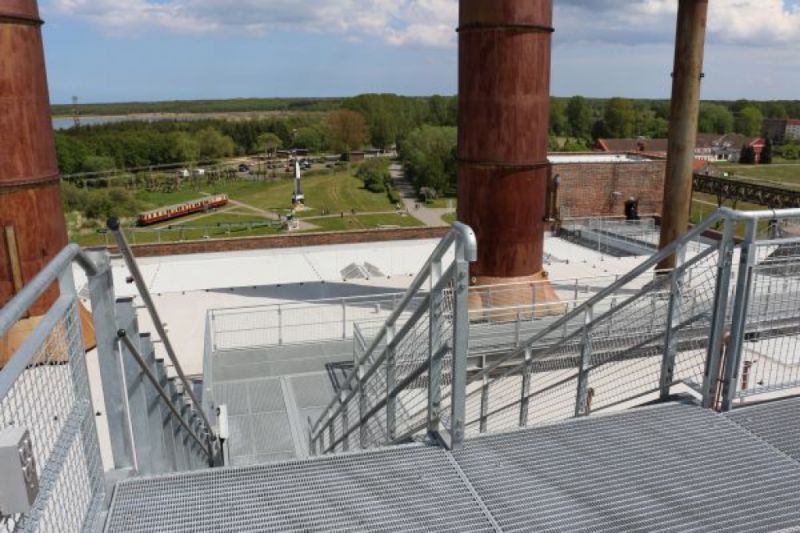 Aussichtsplattform und gläserner Fahrstuhl, Peenemünde