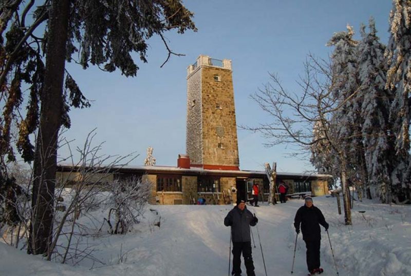 Ochsenkopf mit Asenturm, Fichtelberg